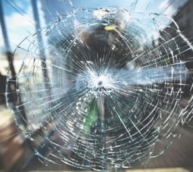 Broken Window Up Close Broken Window Up Close