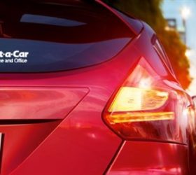 Red Car Rear Windscreen With Tint Protection Red Car Rear Windscreen With Tint Protection