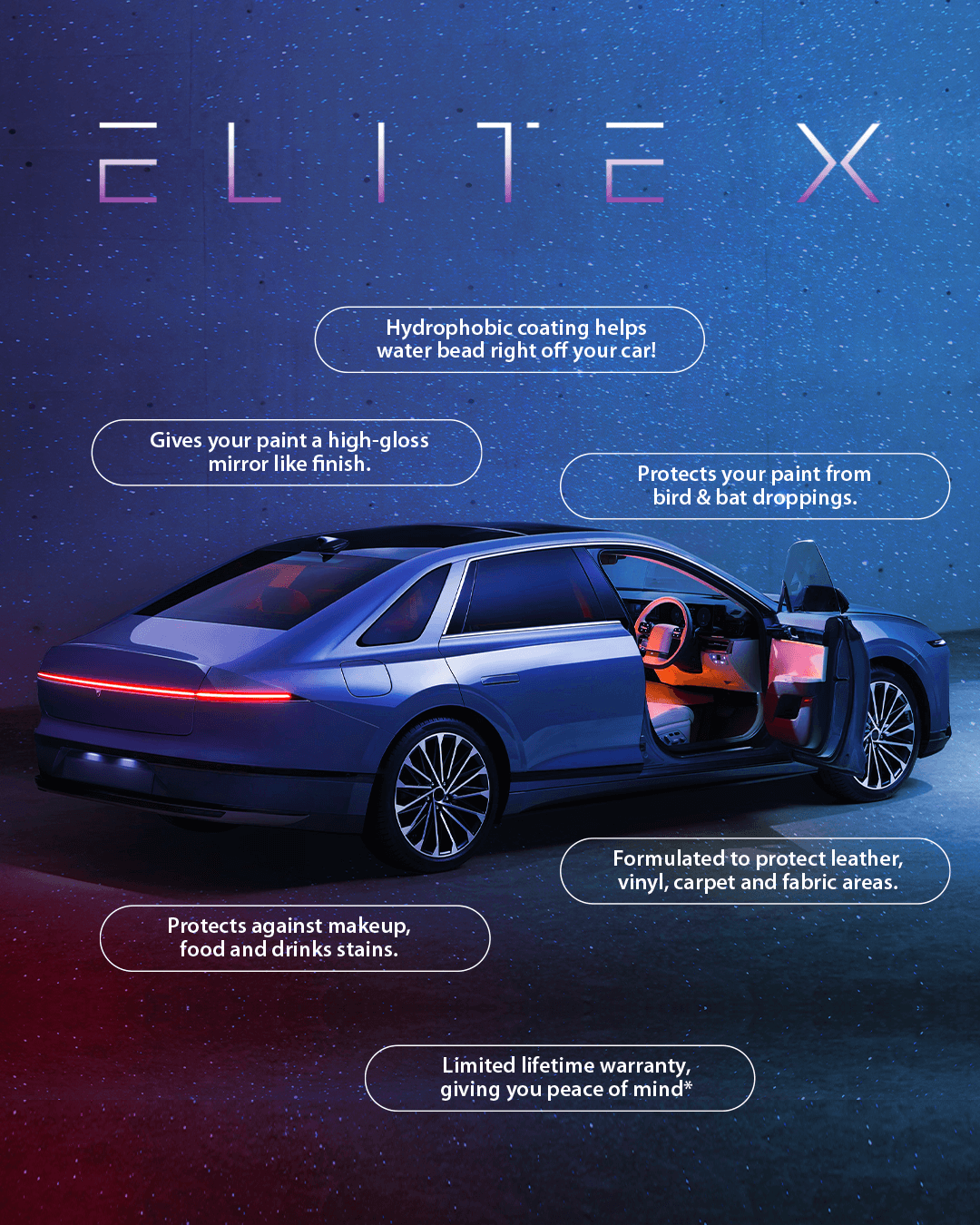 elite x car paint and interior protection